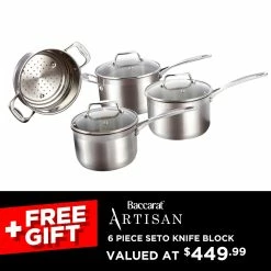 Baccarat IconiX 4 Piece Stainless Steel Cookware Set