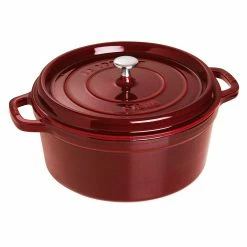 Staub Enamelled Cast Iron Round Cocotte 28cm Grenadine Red 6.7L