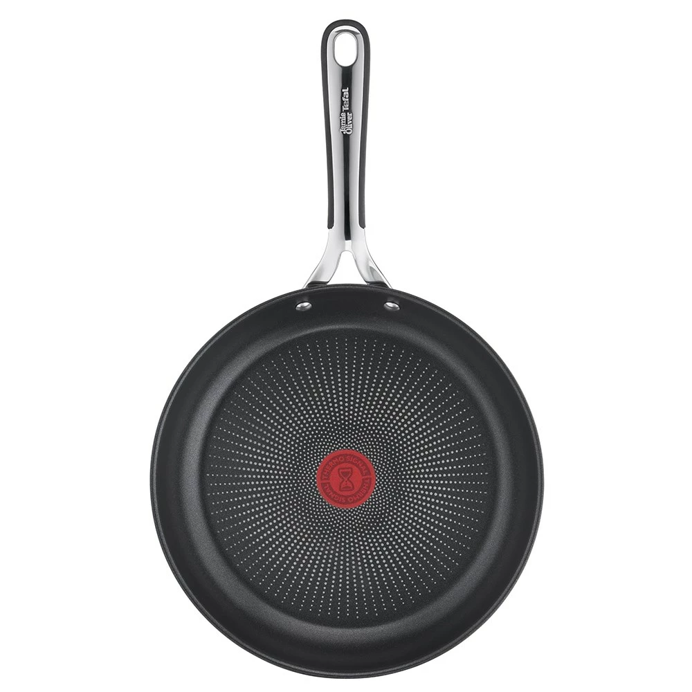 Jamie Oliver By Tefal Kitchen Essentials Induction Non-Stick Stainless Steel Frypan 28cm - Image 2