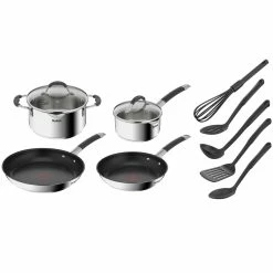 Tefal Illicio Stainless Steel Induction 4 Piece Set + Bonus Utensils