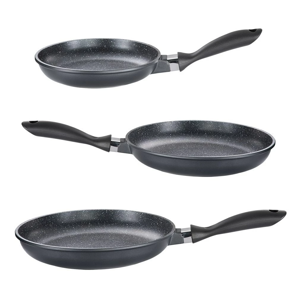 Baccarat STONE Non Stick Frypan Tri Pack 20cm, 24cm & 28cm - Image 2