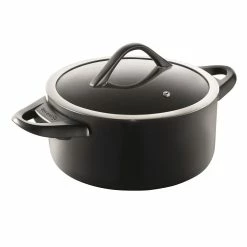 Baccarat ID3 CS Hard Anodised Casserole 24 X 11cm With Lid & Bakelite Handle