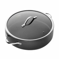 Baccarat ID3 Non Stick Hard Anodised Saute Pan With Lid 32cm