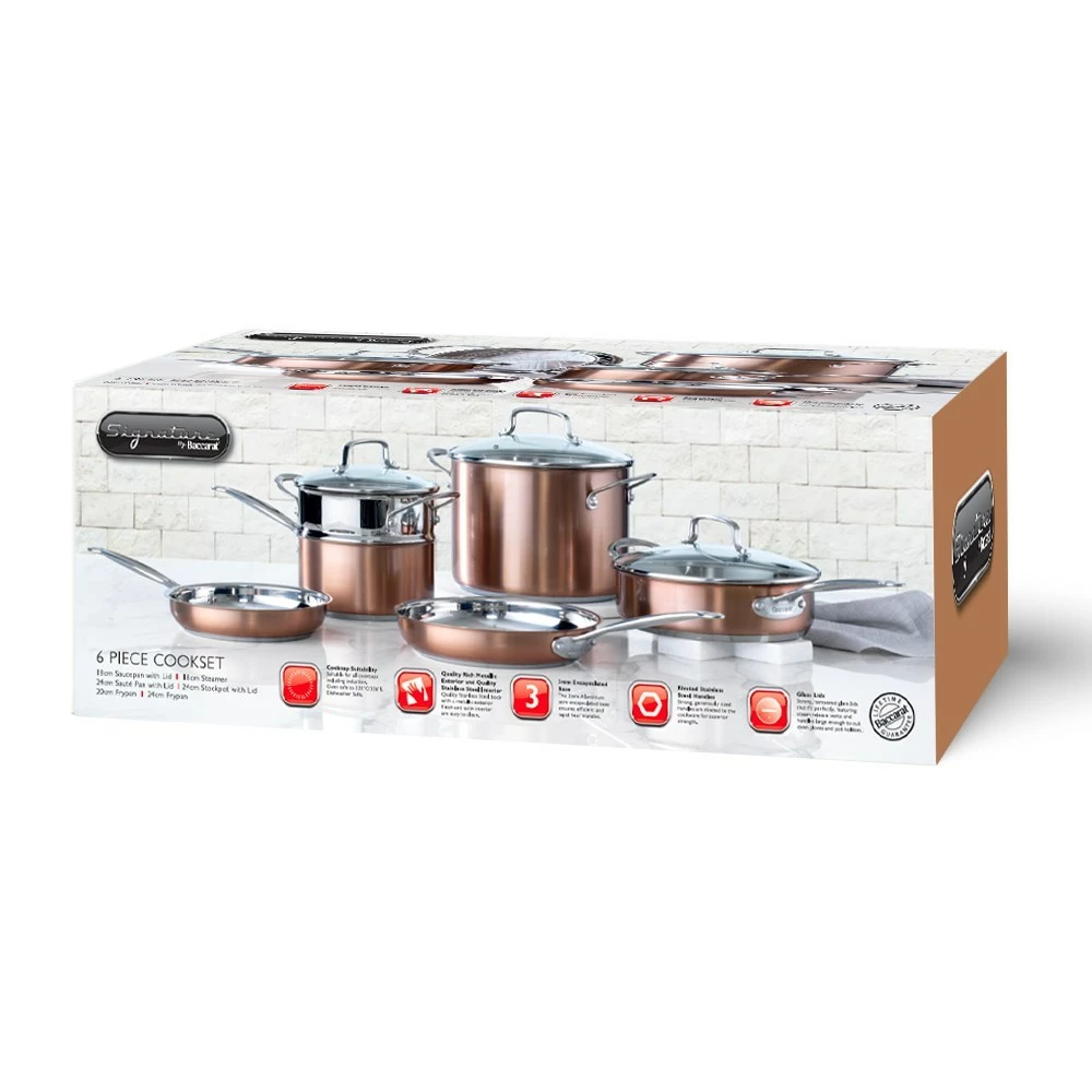 Baccarat Signature 6 Piece Cookware Set Copper - Image 7