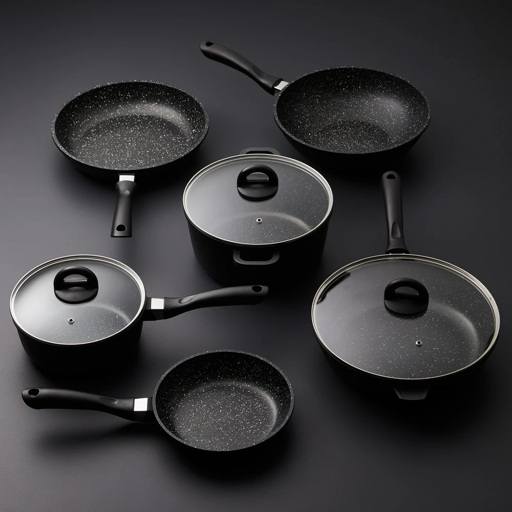 Baccarat STONE 6 Piece Cast Aluminium Cookware Set With Stir Fry Pan - Image 5