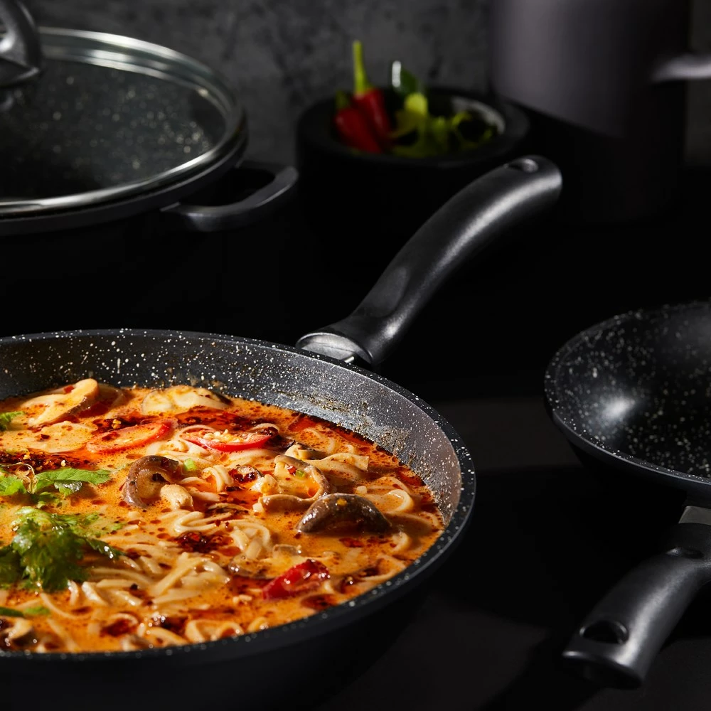 Baccarat STONE 6 Piece Cast Aluminium Cookware Set With Stir Fry Pan - Image 4