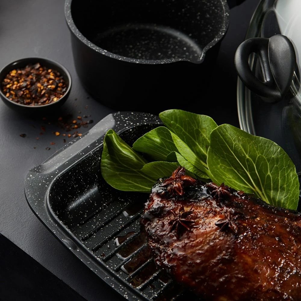 Baccarat STONE 10 Piece Cast Aluminium Cookware Set With Egg Poacher - Image 3