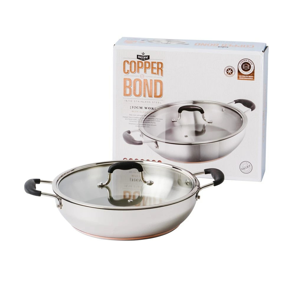 Baccarat Copper Bond Saute Pan With Lid 30cm - Image 2