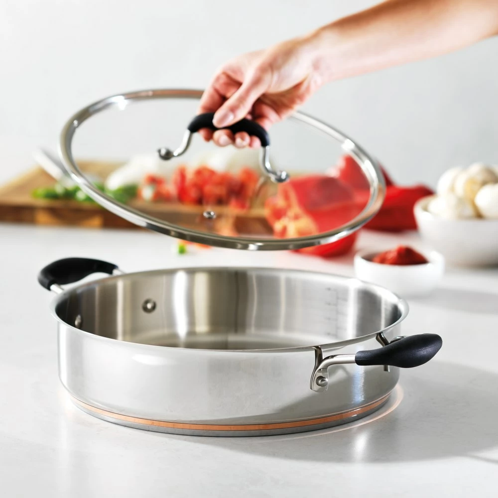 Baccarat Copper Bond Saute Pan With Lid 30cm - Image 5