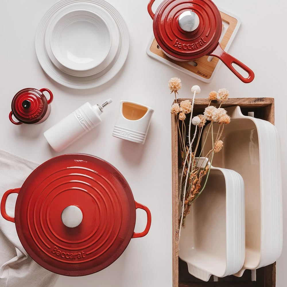 Baccarat Le Connoisseur Stoneware Mini Casserole With Lid 160ml Red - Image 3