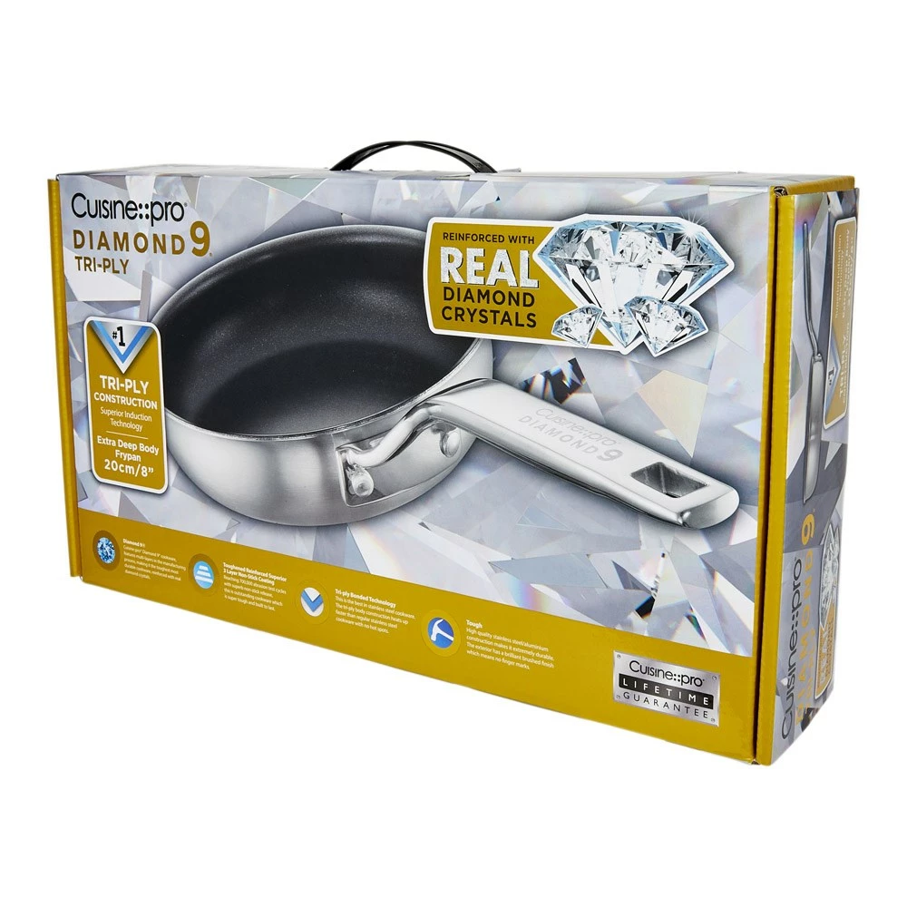 Cuisine::pro Diamond 9 Tri-ply Frypan 20cm - Image 10