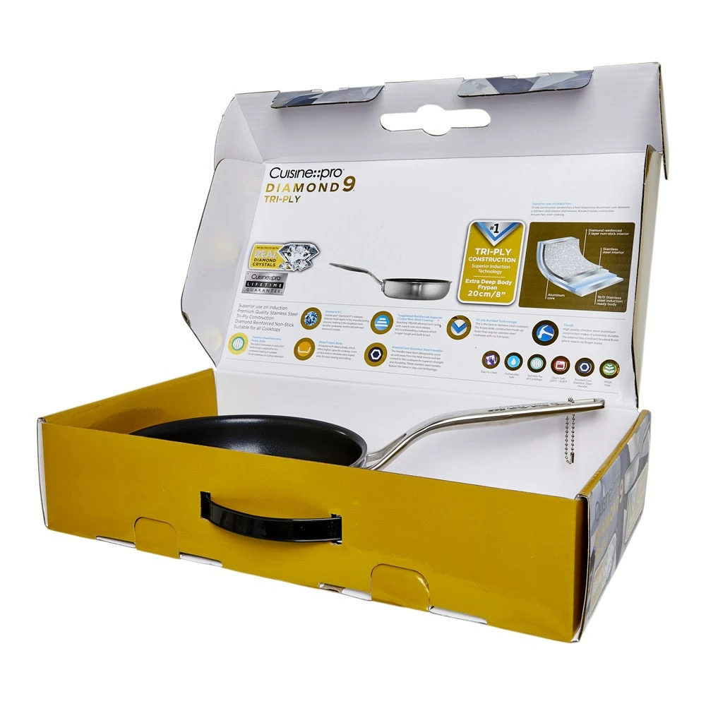 Cuisine::pro Diamond 9 Tri-ply Frypan 20cm - Image 11