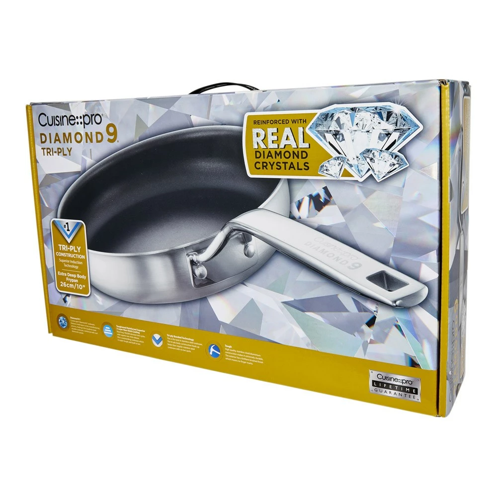 Cuisine::pro Diamond 9 Tri-ply Frypan 26cm - Image 10