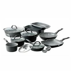 Baccarat STONEX2 10 Piece Ceramic Non-Stick Cookware Set With Egg Poacher