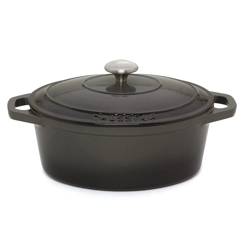 Chasseur 27cm/3.6L Oval French Oven Caviar