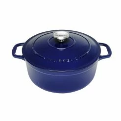 Chasseur 24cm/3.8L Round French Oven Blue