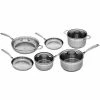 Swiss Diamond Premium Steel Stainless Steel Cookware 6 Piece Set